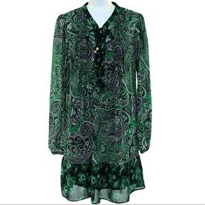 Michael Kors Gooseberry paisley dress sz XS
